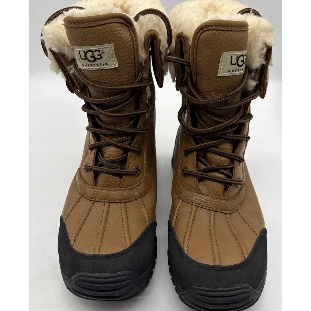 UGG Adirondack II Waterproof Leather Fur Snow Boots Size US 7 Women